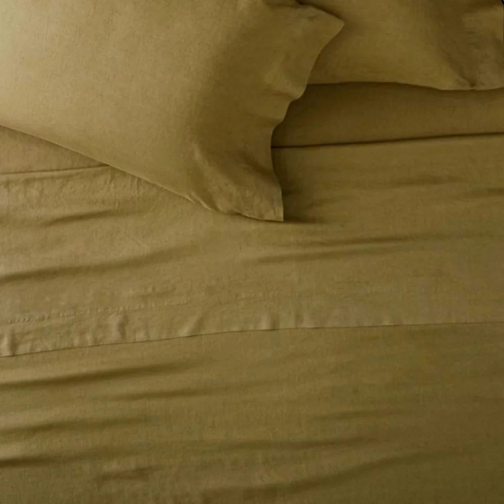 ❤️BUY 2 GET 1 FREE West Elm European Flax Linen Duvet Cover, Color Cedar